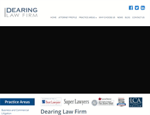 Tablet Screenshot of dearingfirm.com